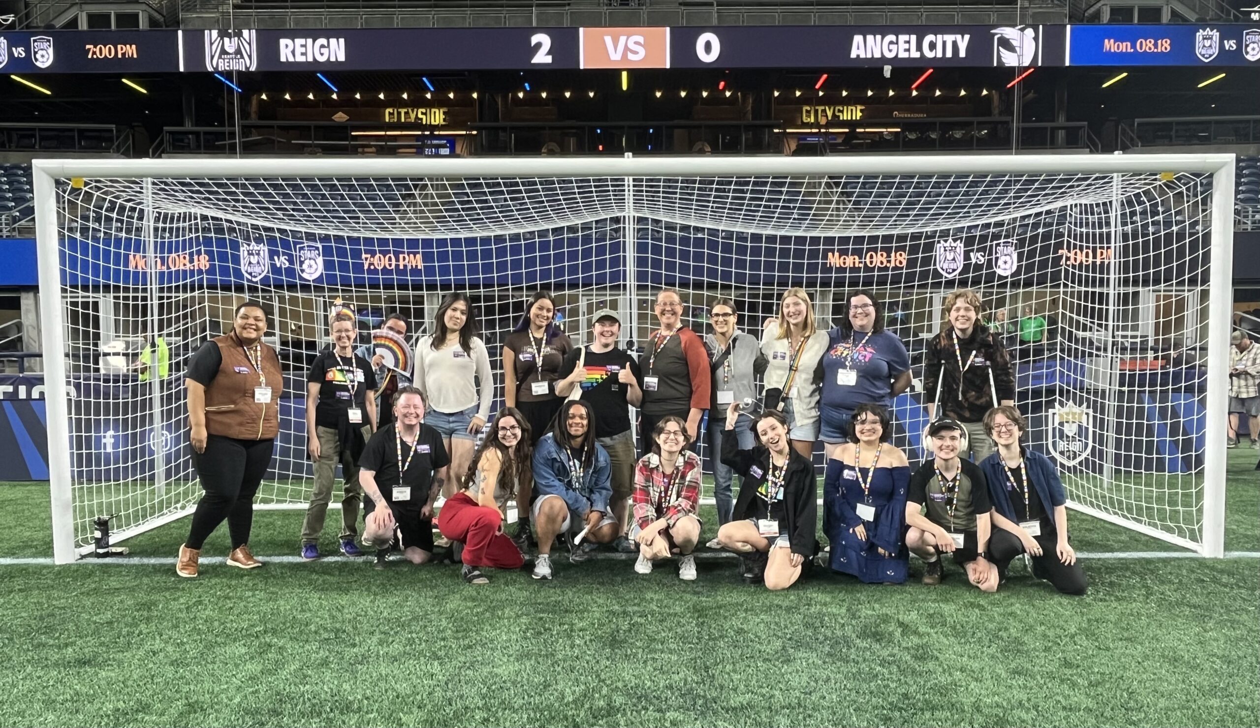 GSBA Scholars at the Seattle Reign Pride Game