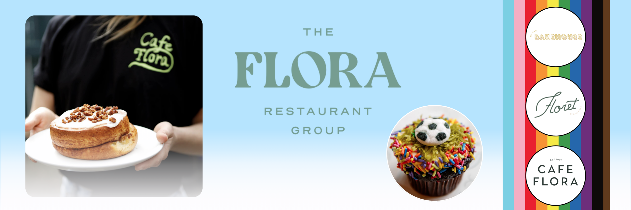 Cafe Flora family Pride specials