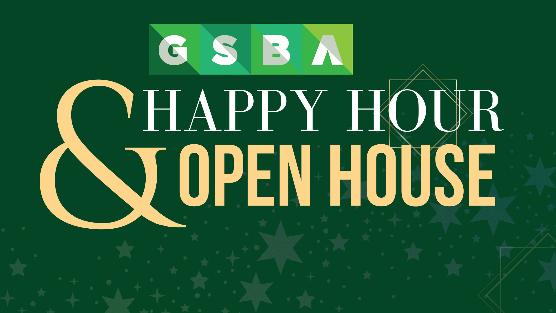 GSBA Networking Happy Hour and Open House graphic