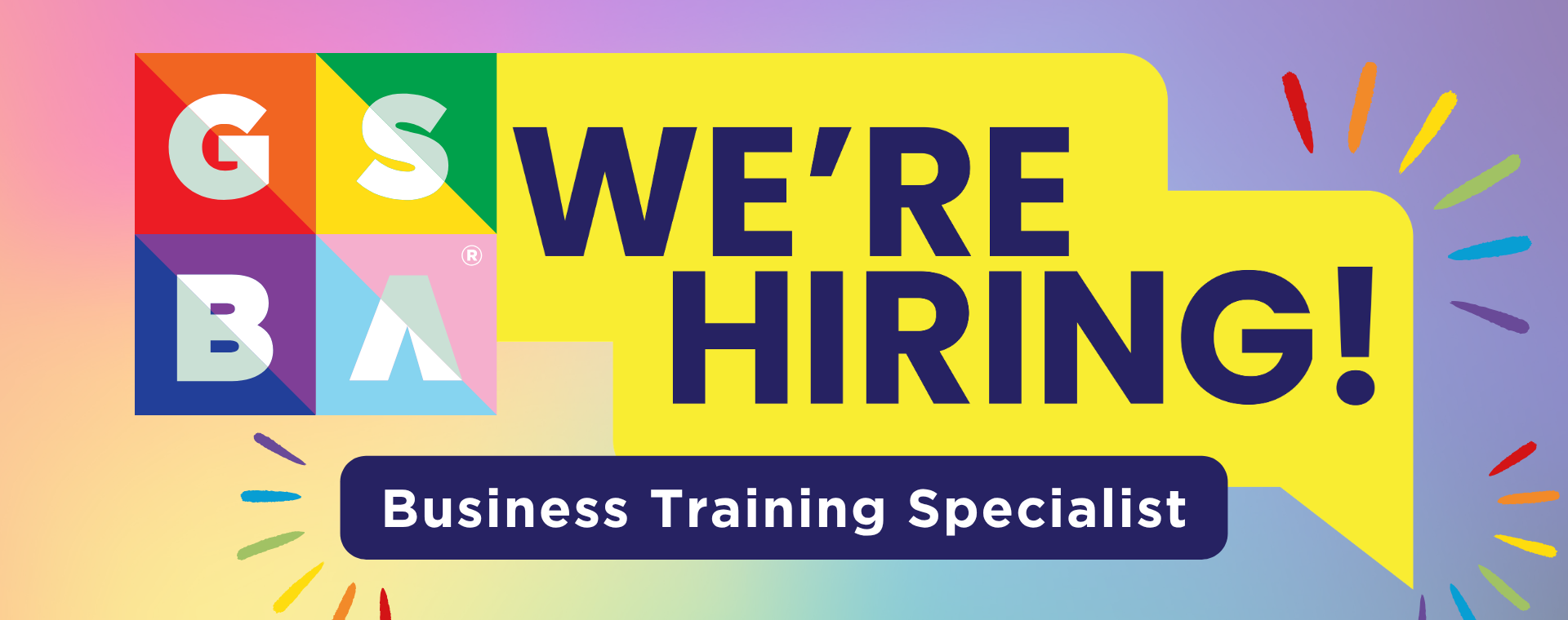GSBA is hiring a Business Training Specialist