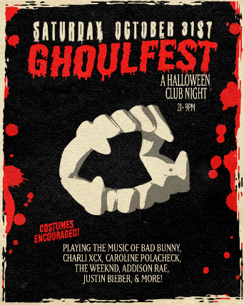 Ghoulfest Halloween club night at Chop Suey, October 31, 2026