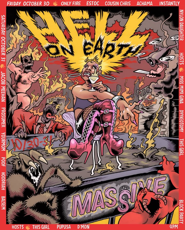 Hell On Earth Halloween weekend at Massive on Capitol Hill, October 30 and 31, 2026
